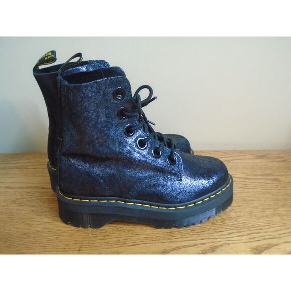 Womens Dr. Martens Molly Boot - Black | Journeys Dr. Martens Platform Black Molly Boot size 10 ladies